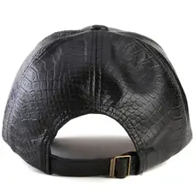 Fashion Faux Leather Baseball Cap for Women #5