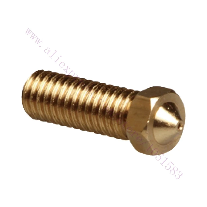 5Pcs Volcano ExtraหัวฉีดทองแดงVolcanoหัวฉีดสำหรับ1.75/3.0Mm Hotend 3Dเครื่องพิมพ์0.4มม./0.6/0.8มม./1มม./1.2มม.(อุปกรณ์เสริม)
