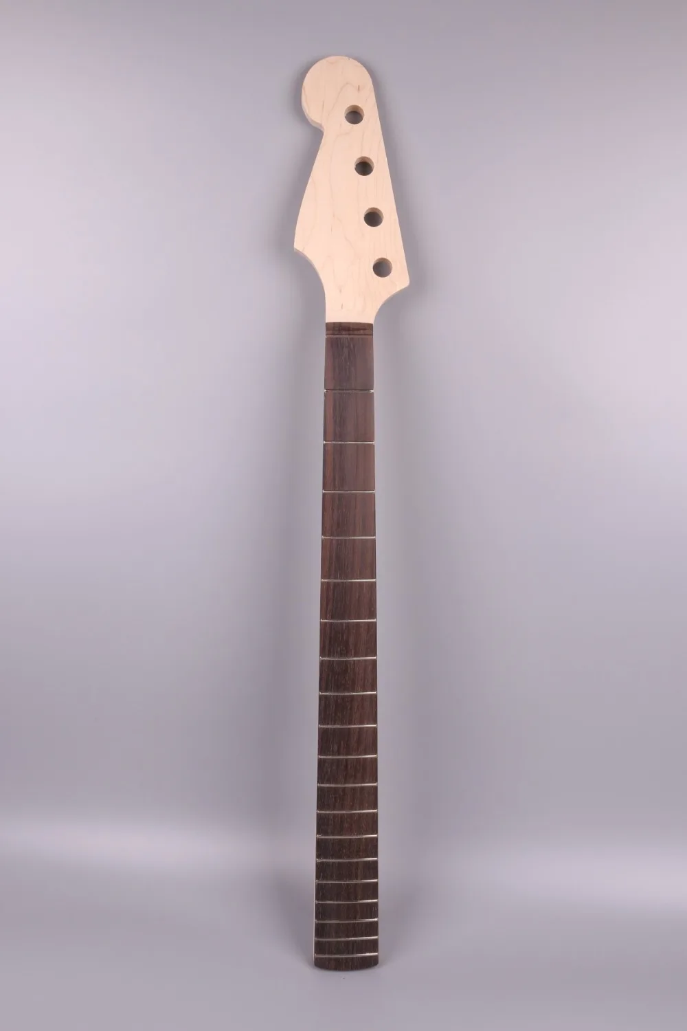 34 inch left hand  electric  bass guitar neck unfinished   24 fret 22 fret 19 fret maple made rosewood fingerboard