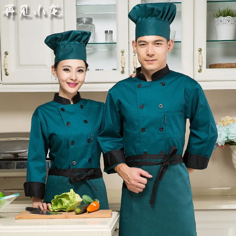 New Arrival Restaurant Chef Wear Long Sleeved Jacket Autumn and Winter Restaurant Kitchen Chef Uniform B-5574