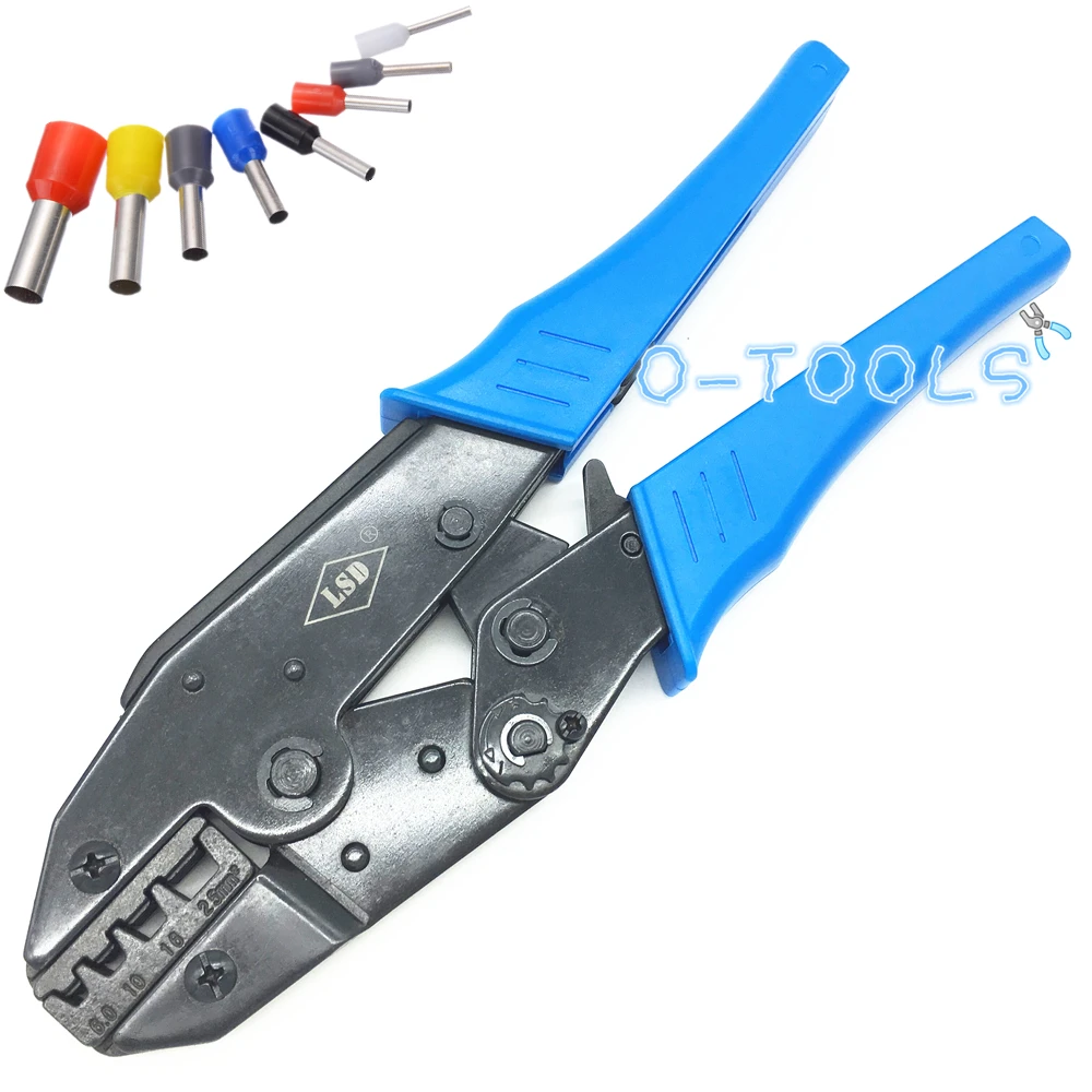 LS-0625WF Crimping tool for bootlace ferrules cable crimper end sleeve crimp pliers 6-25mm2