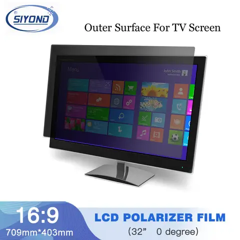 10 unids/lote nuevo 32 pulgadas 0 grados brillante 709MM * 403MM LCD polarizador película para pantalla LCD LED TFT para TV