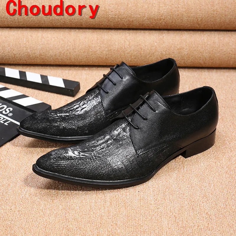 

mens pointed toe dress shoes balck genuine leather business prom shoes men luxury loafers handmade shoes italy