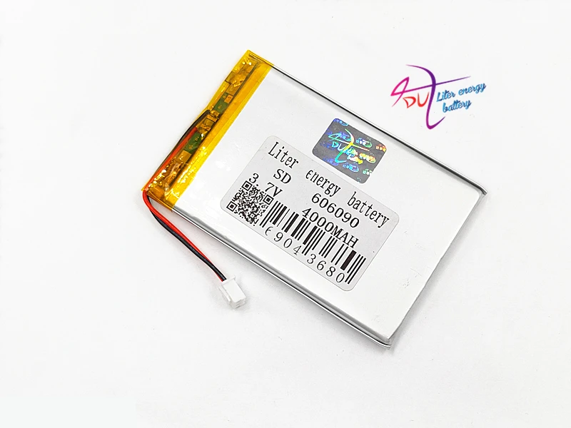 XHR-2P 2.45 2.54 4000mAh with 3A protection plate with the plug 606090 3.7V lithium polymer battery charging treasure