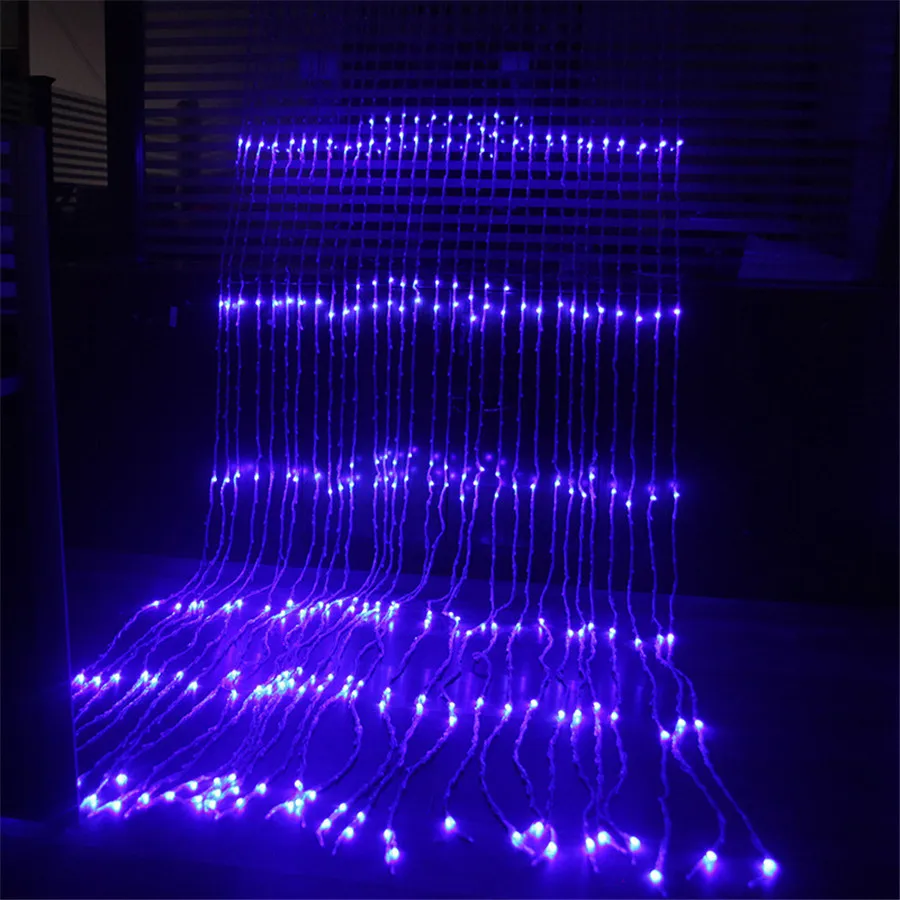 6*3M 3*6M LED Waterfall String Light Outdoor Curtain Icicle Light Meteor Shower Rain Light Christmas Wedding Garland Light
