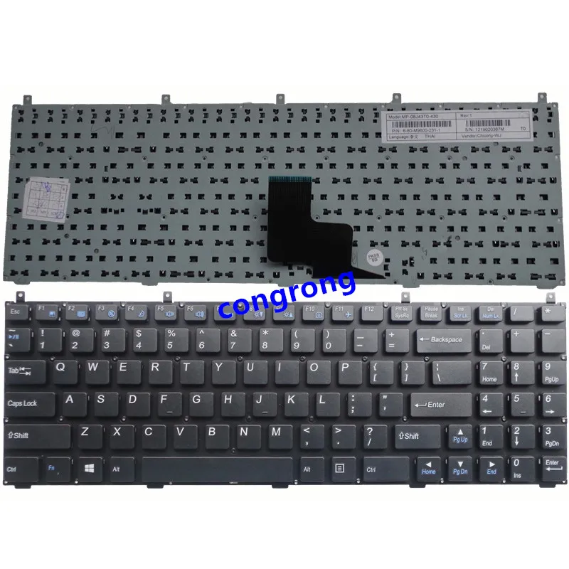 laptop US Keyboard For Clevo P150 P150HM P170HM P151EM W150HRM W170ER Keyboard without frame