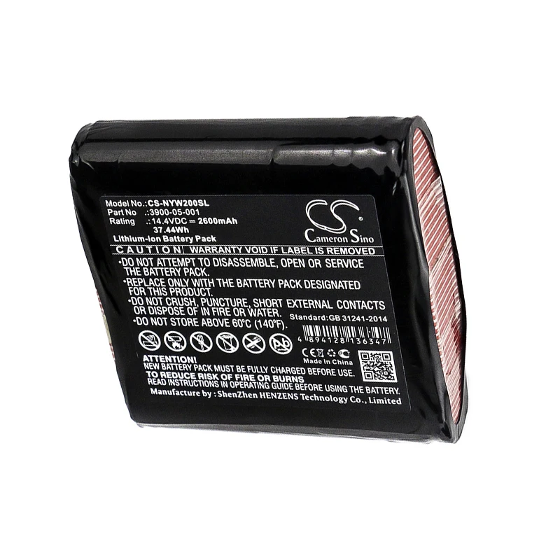 Cameron Sino 2600mah 배터리, NOYES W2003M 3900-05-001 배터리용