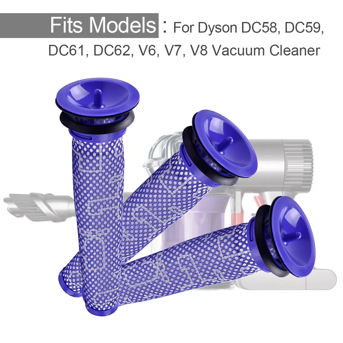Сменный моющийся фильтр для пылесоса Dyson DC58 DC59 DC61 DC62 V6 V7 V8
