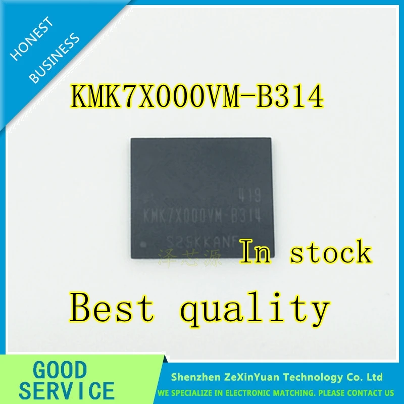 

KMK7X000VM-B314 KMK7XOOOVM-B314 KMK7X000VM B314 162-FBGA EMCP FLASH chip Best quality