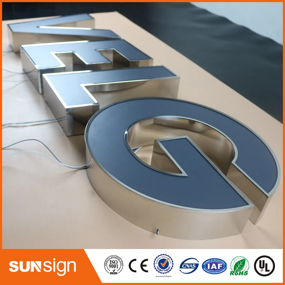 Winkel Naam Board Ontwerpen Frontlit Led Alfabet Letters