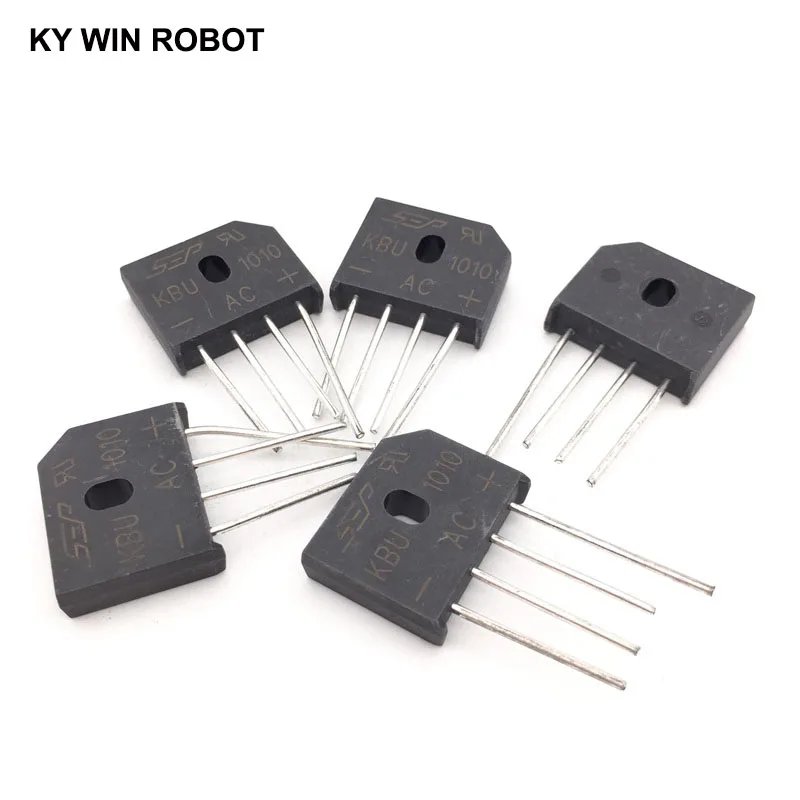 5PCS 10A 1000V DIP-4 diode bridge rectifier KBU1010