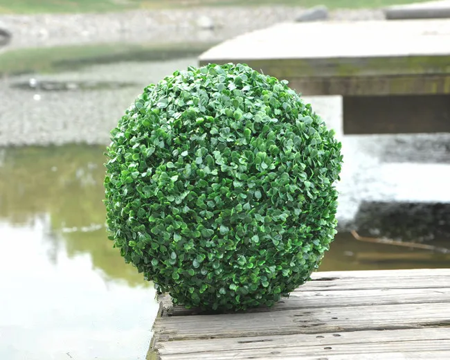 Milan – boule d\'herbe artificielle en plastique, fleurs artificielles, vente en gros