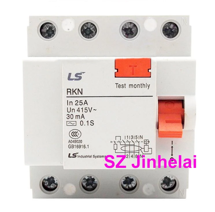 100%Authentic Original RKN-3P+N LS Leakage circuit breaker RKN 3P+N Leakage protection switch  25A 32A 40A 63A