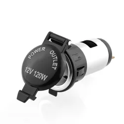 12V 120W Motorcycle Waterproof Cigarette Lighter Socket Power Plug Outlet Parts for Car Trunk Motorbike