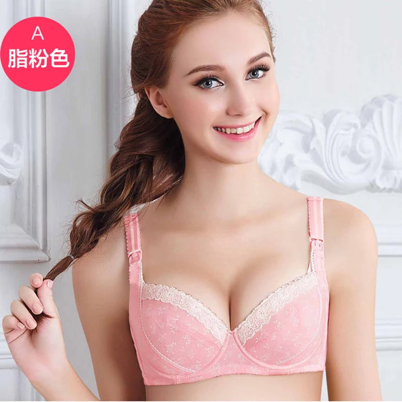 Reggiseno premaman in cotone reggiseno allattamento alimentazione per donne incinte Plus Size B C D intimo fiore con filo vestiti economici cina