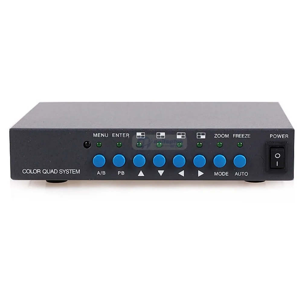 8 Channel Digital Color Quad System Video Processor Splitter BNC Switcher for Security System