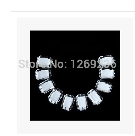 Loose beads 150pcs 13*18 mm Silver colour  Volcano Sew On Acrylic Crystal Rhinestone Rectangle Shape hand sewing stone  m155