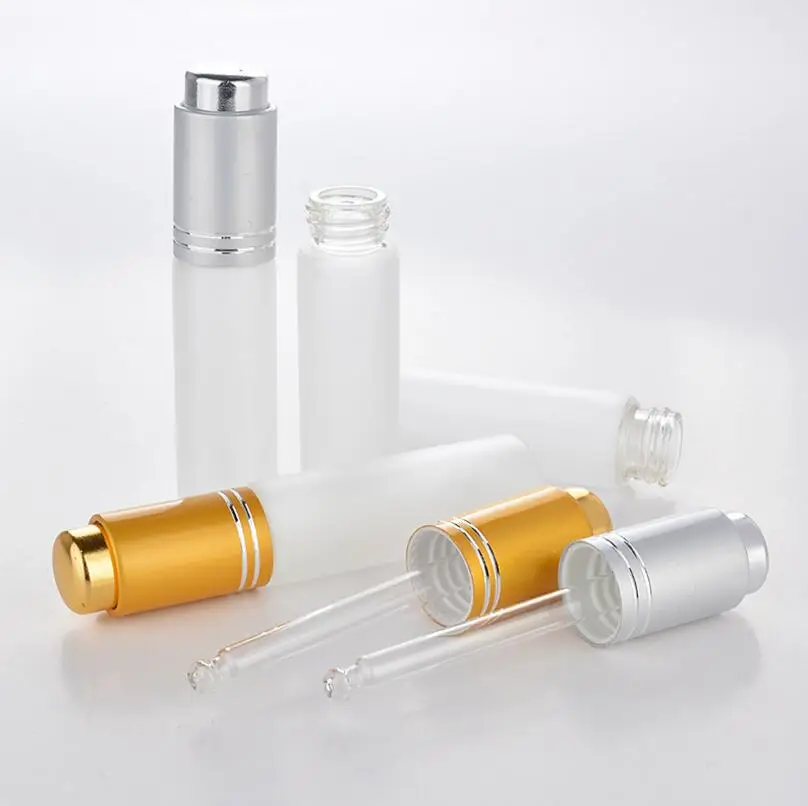 Wholesale 20 ml Travel Portable Refillable Bottle Frosting Glass Container Pump Press Dispenser For Lotion