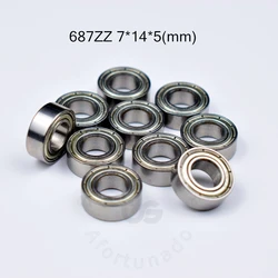 Bearings 10Pieces 687ZZ 7*14*5(mm) Metal Sealed chrome steel parts Transmission accessories