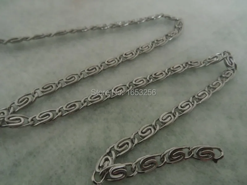 in bulk 10 Meters Stainless Steel Sheet  paper clip Link Chain Jewelry Finding /Marking Chain