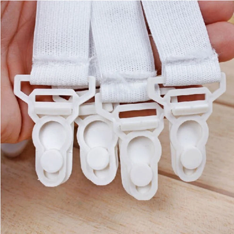 Hot 4Pcs/set White Bed Sheet Mattress Gripper Cover Blankets Grippers Clip Holder Fasteners Elastic Set Bed Sheet Clip Fasteners