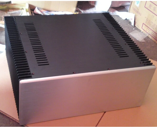 

Large Size W430 H200 D411 Radiator Chassis Class A Amplifier Power Supply Alumimun Case Hi End DAC Decoder Enclosure Preamp 4320