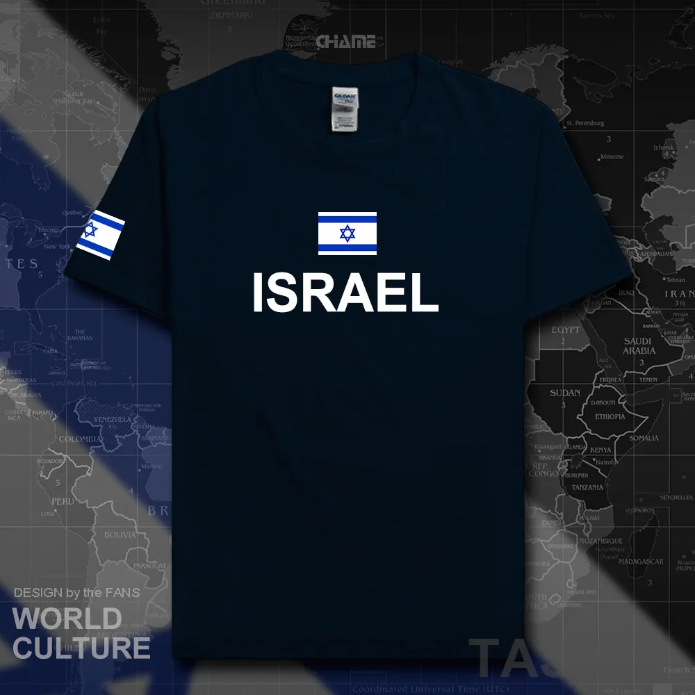 Israel Israeli men t shirt 2017 jerseys nation team cotton t-shirt sporting meeting fitness gyms clothing tees country tshirt