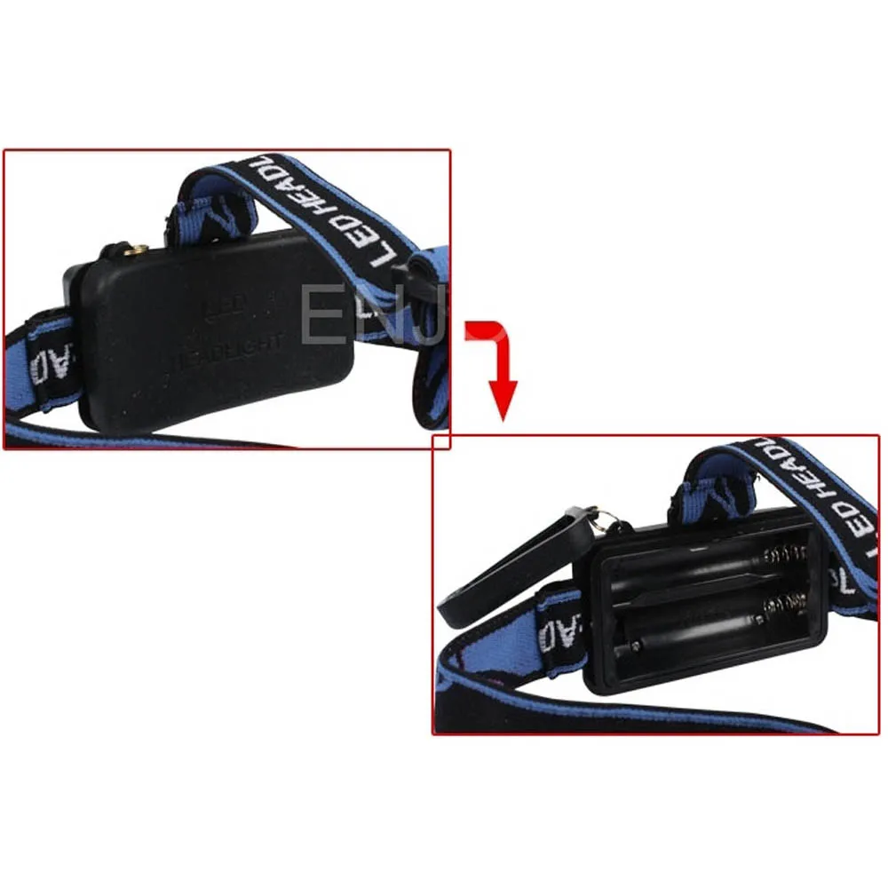 Powerful LED Headlamp Led Zoomable 2000 Lm Head Light Adjustable HeadLamp Torch 3 Modes 2x 18650 + charger P4