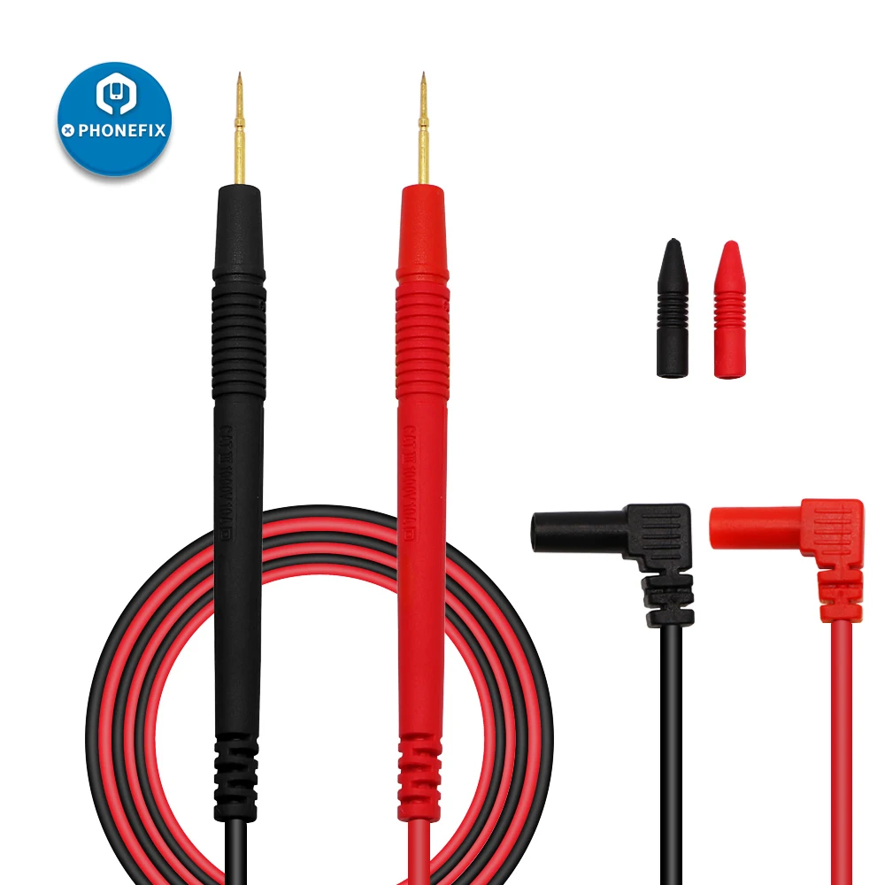 PHONEFIX puntali per Test sonda universale Pin per multimetro digitale punta dell'ago Tester Tester sonda cavo penna cavo 1000V 20a/10a
