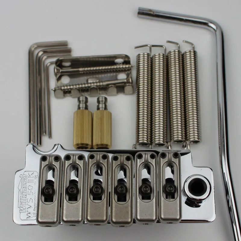New Wilkinson WVS50IIK Guitar Tremolo Bridge Kit Chrome,Black and Gold Brand