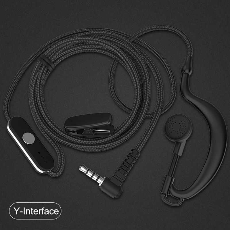 Walkie Talkie Earpiece Mic PTT Headset Walkie Talkie Earphone Headphone For Yaesu Vertex Standard Radio VERTEX STANDARD LINTON