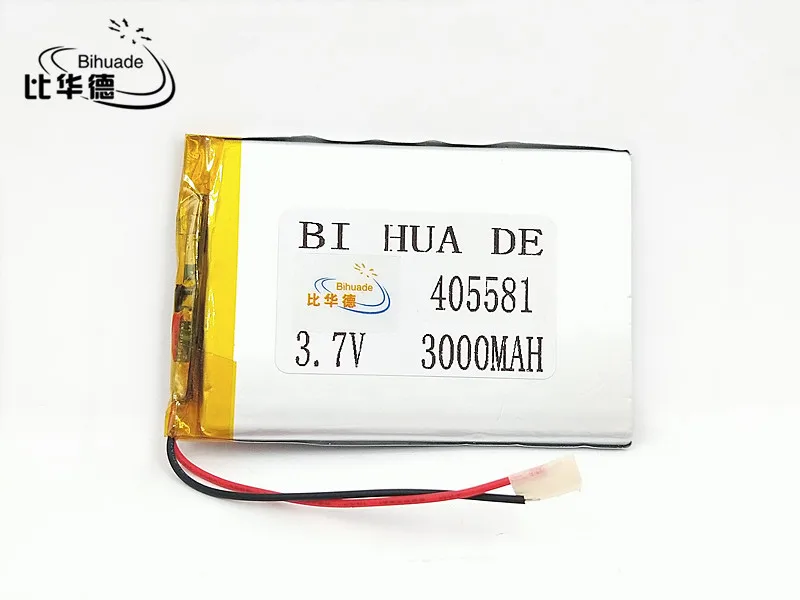 3.7 فولت 3000mAh 405581 ليثيوم بوليمر ليثيوم بو ليثيوم أيون خلايا بطارية قابلة للشحن ل Mp3 MP4 MP5 لتحديد المواقع