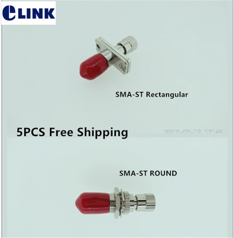 

SMA-ST fiber hybrid adapter female to female optical ftth coupler SM MM connector round rectangular type Free Shipping 5pcs