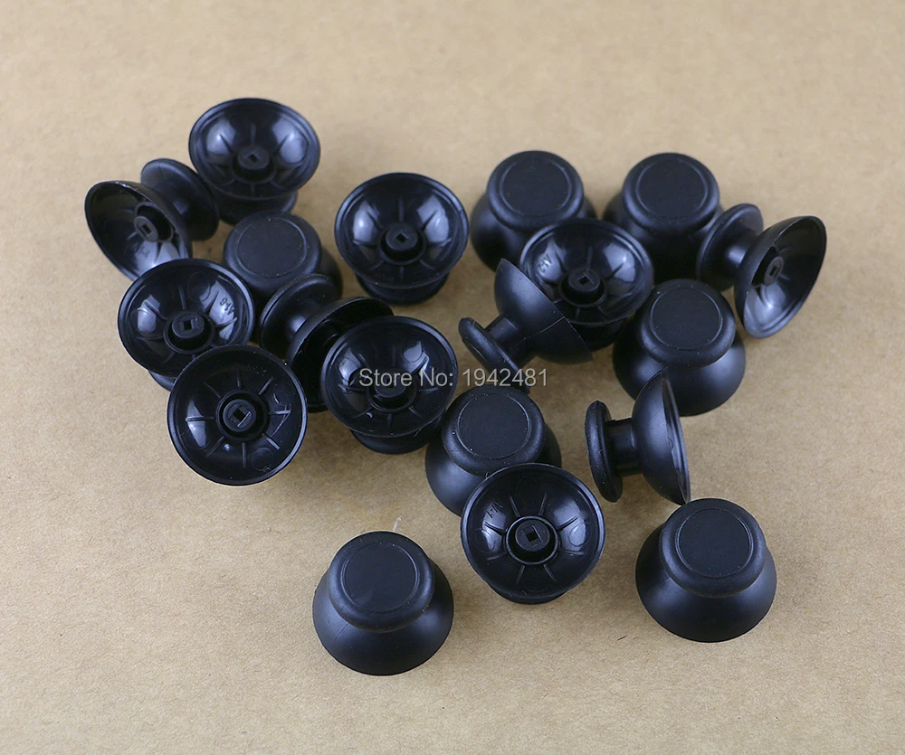20PCS Small Hole Black 3D Analog Plastic Thumbstick Rocker Joystick Grip Cap Shell Caps For Wii U WiiU Pro Controller view 6
