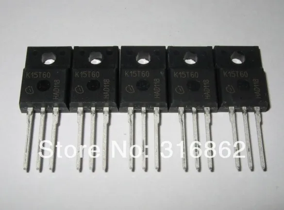 K15T60 IKA15N60T IKP15N60T 15T60 15A 600V TO-220 TO-220F 10PCS/LOT Free Shipping Electronic Components kit