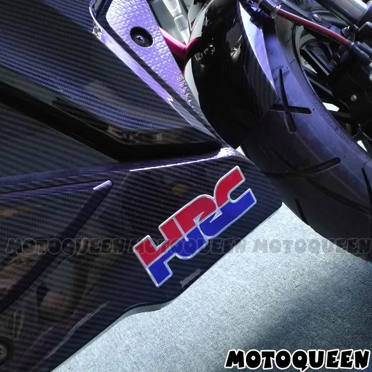 Motorcycle 3D Chrome CBR HRC LOGO Decals Fairing Label Stickers  For HRC CBR CBR1000RR CBR650F CBR600RR CBR500R CBR300R CBR250R
