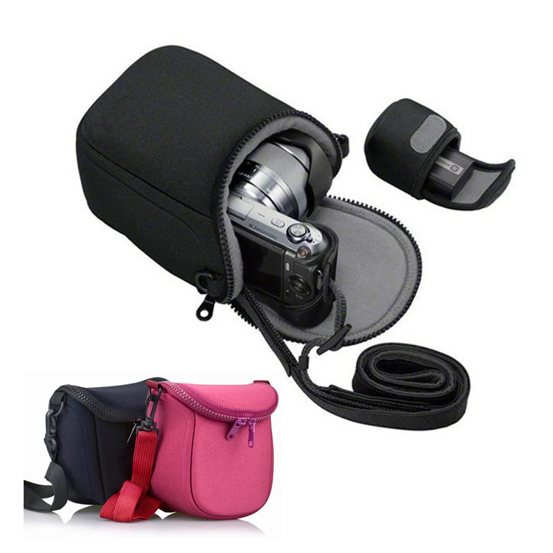 portable Camera Case Bag pouch for Olympus E-M10 EM10II EM10III EM10 iii E-M5 II EM5 EPL6 EPL7 E-PL8 EPL9 EPL5 EP5 with strap