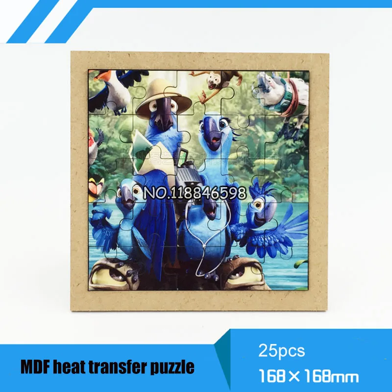 MDF Jigsaw Photo Frame, Thermal Transfer Puzzle, Personality DIY Photo Frame, 3MM Thick Wooden Puzzle