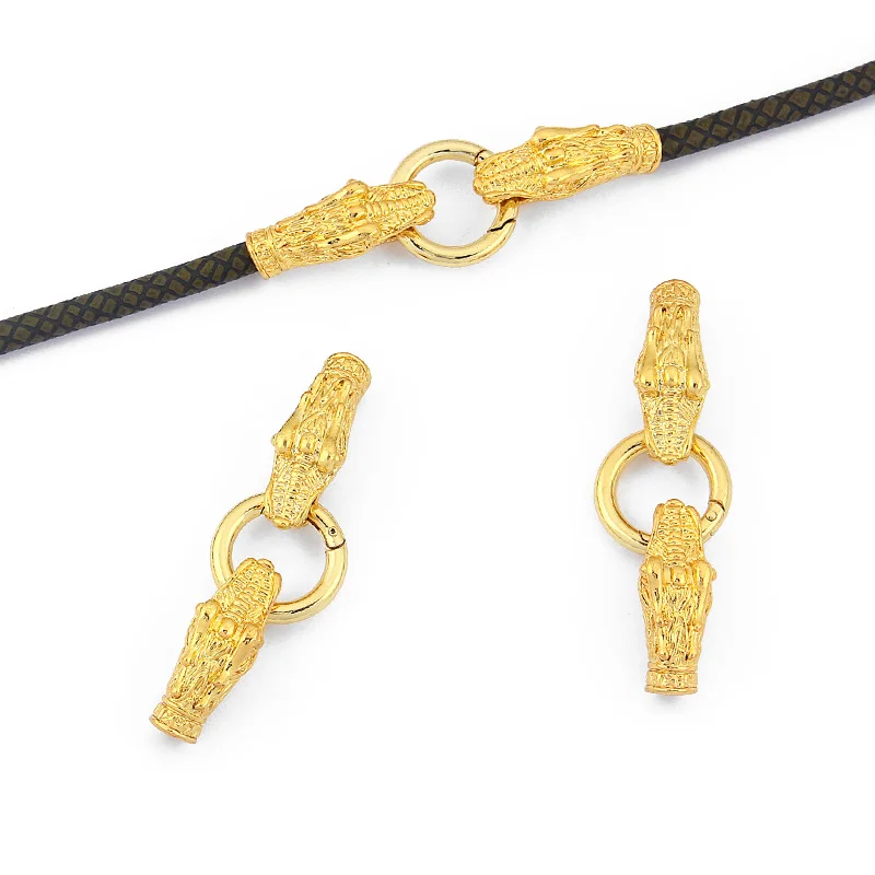 Bộ 3 Khóa Cấp Nắp Có Lò Xo Khóa 6 Mm Dây Da Trang Sức Làm Cho Những Phát Hiện