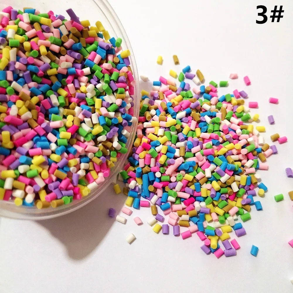 20g Polymer Clay Streusel Bunte süße gefälschte Fruchtzucker Schokoladenkorn Simulation Lebensmittel Heimdekoration Puppenhaus – Detail 3