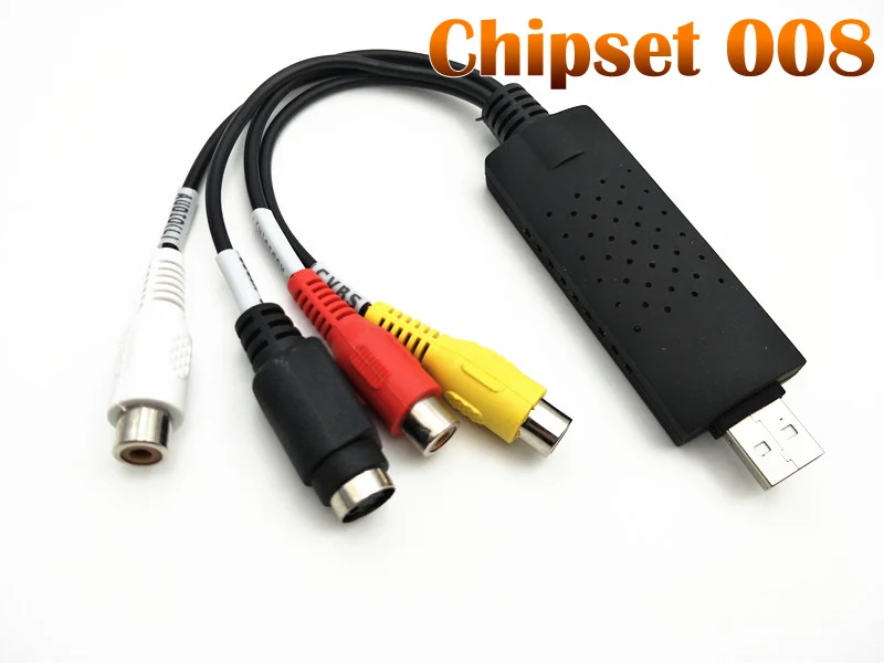 new update Chipset 008 replace UTV 007 USB 2.0 Video Capture Grabber Card adapter TV DVD VHS Audio Capture for win 7 8 10 OS