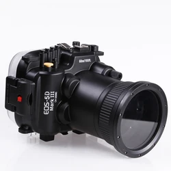 60mm 195ft Waterproof Underwater Diving Case Camera Housing Case For Canon EOS 5D Mark III 5D 3 with 24-105mm Lens