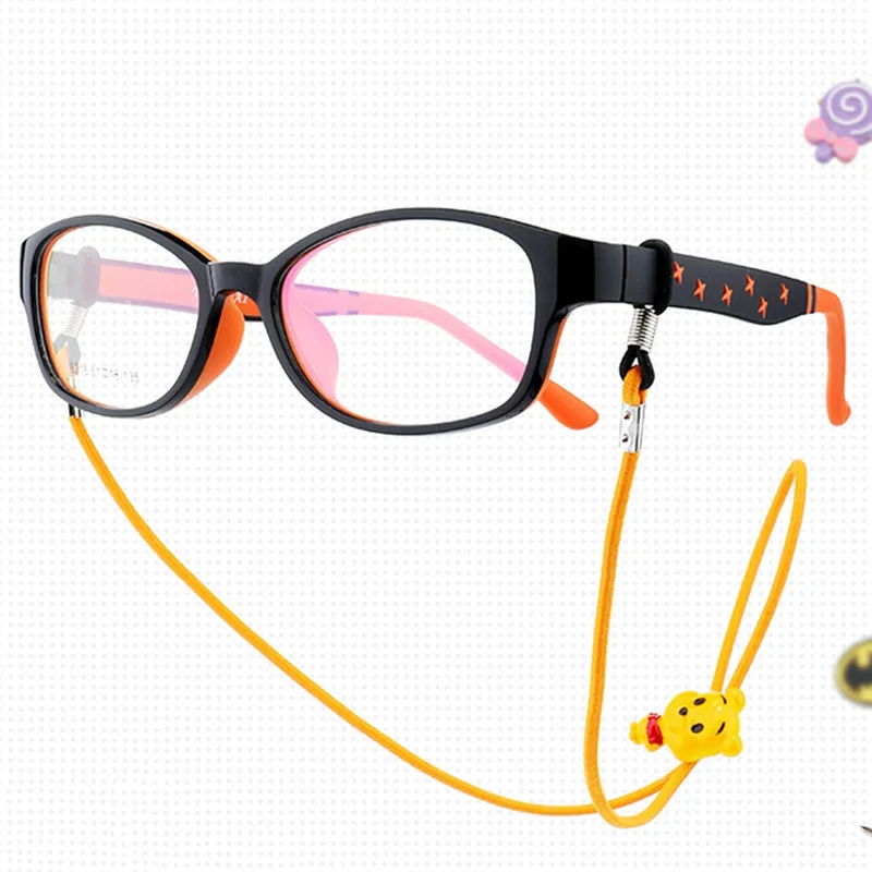 Imixlot Colorful Cartoon Nylon Elastic Glasses Chain For Child Eyewear Cord Kids Glasses Neck Strap Eyeglass Holder Band Strap