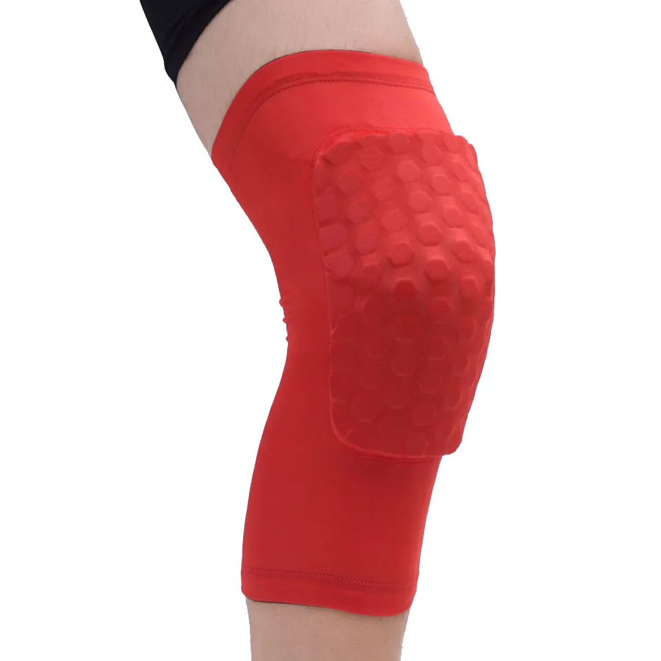 1PCS Honeycomb Knee Pads Basketball Sport Kneepad Volleyball Knee Protector Brace Support Football Compression Leg Sleeves