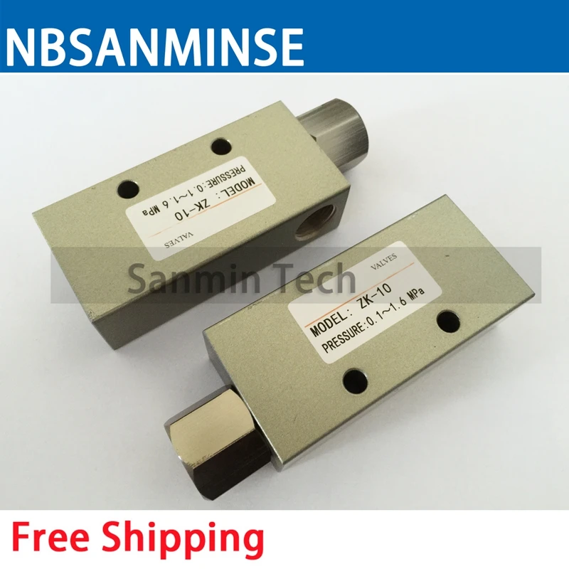 NBSANMINSE ZK Vacuum Generator 1/8 1/4 3/8 1/2 Pneumatic Vacuum Ejector 1MPa Automation Vacuum parts