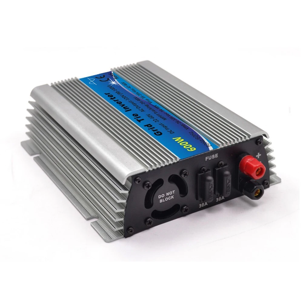 600W Grid Tie Micro Inverters MPPT Pure Sine Wave 22-60V DC to 110V or 230VAC Inverters for 30V or 36V Solar Panel CE