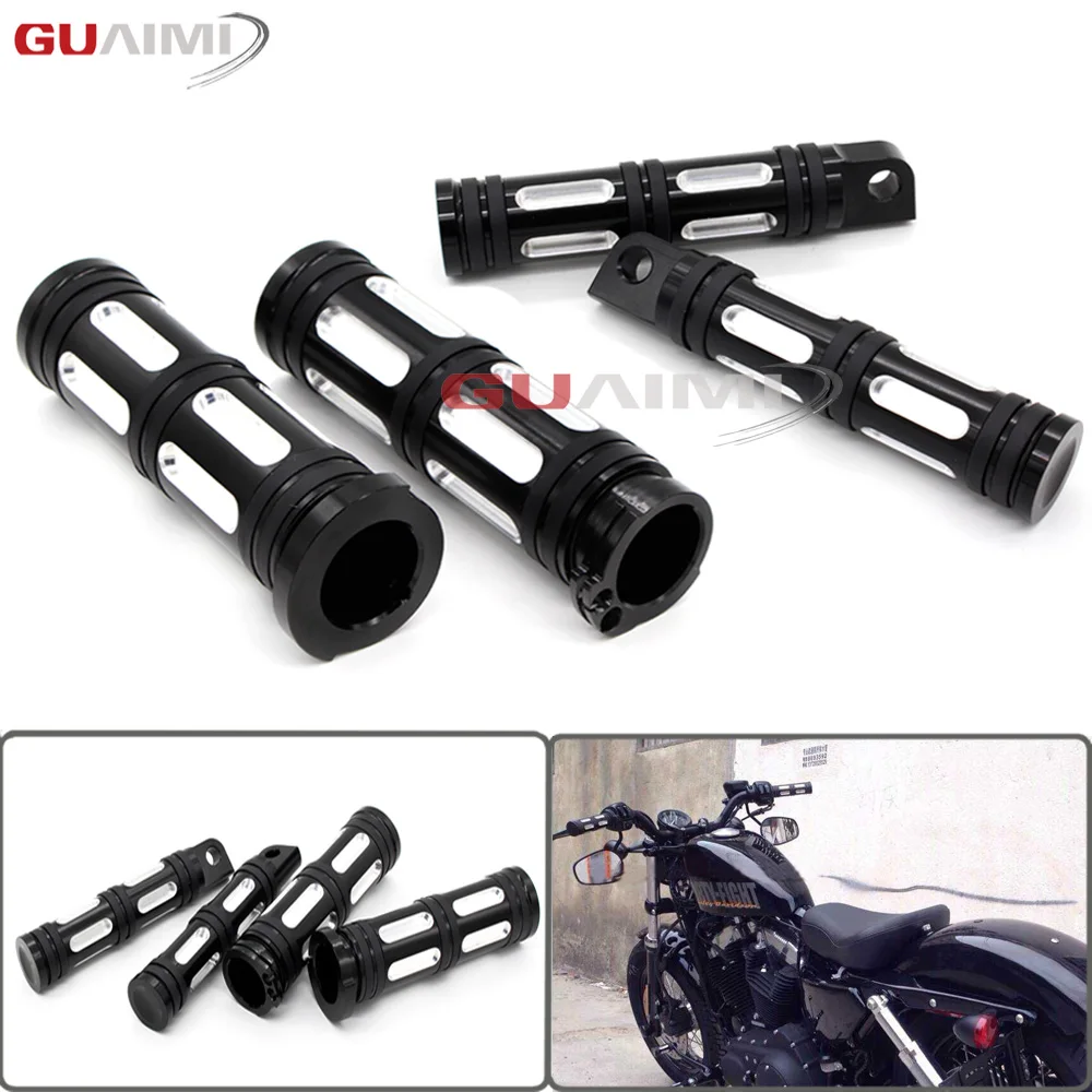 

For Harley Davidson Sportster XL883 XL1200 48 XL 883 1200 Motorcycle 1" Handlebar & Foot Pegs