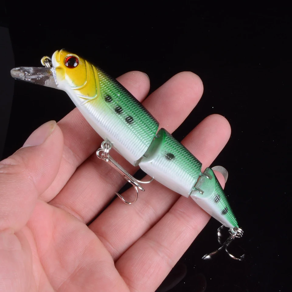 New Arrival 1pcs 11cm/15g Fishing Lures 3 Segment Lifelike Swimbait Plastic Hard Baits 5 Colors Available Wobblers Fishing bait