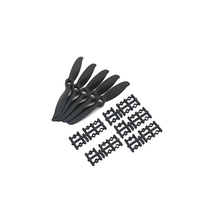 5pcs/bag Rctimer 6x4 6040 Sport Precision Propeller with Shaft Adaptation Black Color Pro 5*6x4E