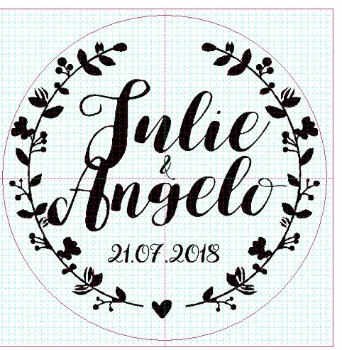 Customized Photosensitive  Diy pre ink customized self-inking stamp rubber round and oval for scrapbooking